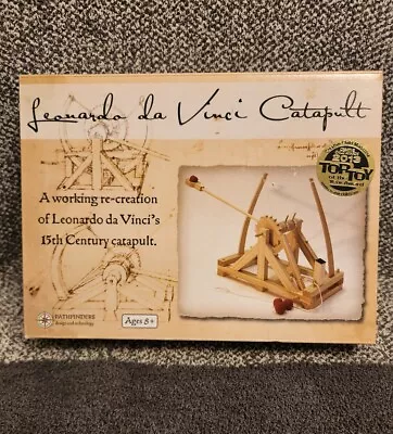 Vtg Catapult Leonardo Da Vinci Working Wood Model Kit By Pathfinders New SEALED • $20