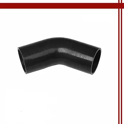 2.5  Inch 63mm 45Degree Hose Turbo Silicone Elbow Coupler Pipe Hose Black 2 1/2  • $9.19