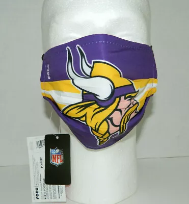 Minnesota Vikings Face Mask PPE NFL Licensed Face Cover Team Logo Purple • $13.95