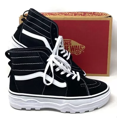 VANS Sentry Sk8-Hi WC Sneakers Black Suede Canvas Women Skate Shoes VN0A5KY5BA2 • $66.49