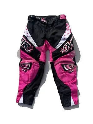 Pink MSR  Girls Starlet Motocross Riding Gear Size 9/10 Pants Adjustable NWT • $30