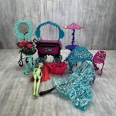 Monster High Doll Cafe Cart Scaris City Venus Laguna Shower Furniture Lot • $18.47