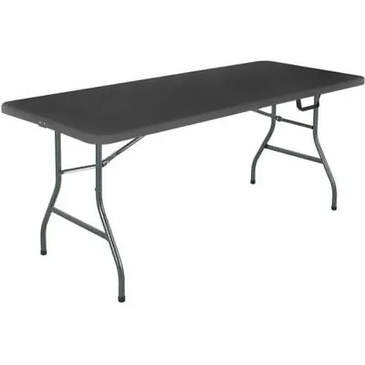 $43 • Buy New - 6 Foot Centerfold Folding Table, Black