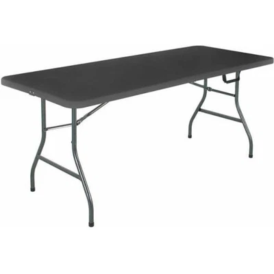 $43 • Buy New - 6 Foot Centerfold Folding Table, Black