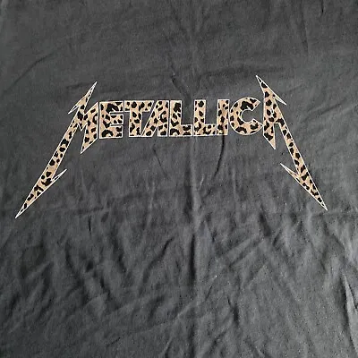 Metallica Leopard Print Logo T-Shirt - Small • $9.99