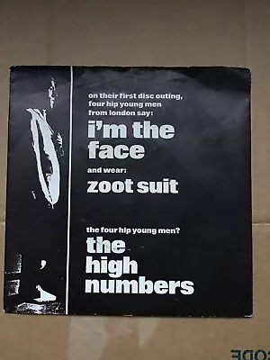 High Numbers I'm The Face / Zoot Suit Back Door EX The Who Mod • £5.50