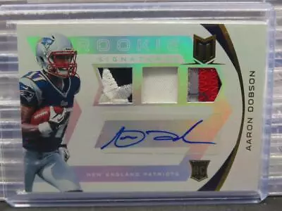 2013 Momentum Aaron Dobson Triple Patch Rookie RC Signatures #6/49 Patriots • $0.99