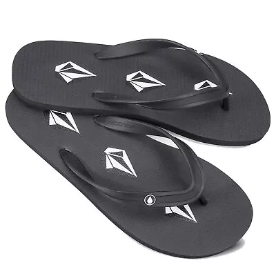 Volcom Men's Rocker 2 Stoney Black Flip-Flop Sandals Clothing Apparel Snowboa... • $23.09