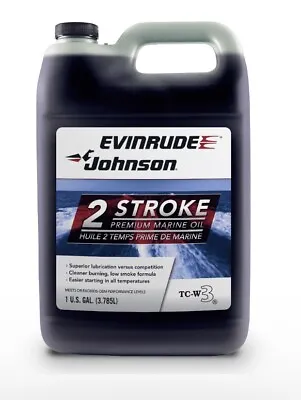 Evinrude Johnson Outboard Premium Mineral 2-Stroke Engine Oil 1 Gallon • $57.99