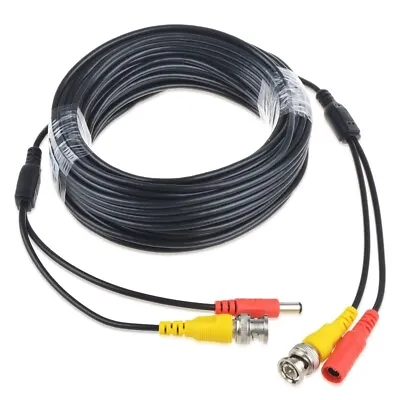 65ft BNC Video Power Wire Cord For Zmodo Q-See Qsee PTZ Lorex Camera Cable • $12.85