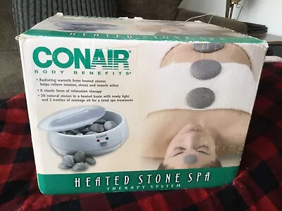 Conair Heated Stone Spa Therapy System Warmer Hot Rocks Massage HR10 • $9.99