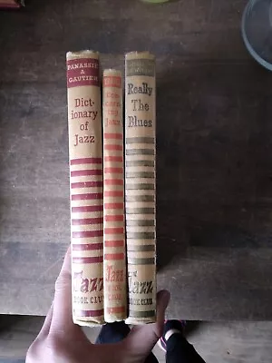 £10 • Buy 3 The Jazz Book Club Books - Dictionary Of Jazz, Really The Blues, Concerning...