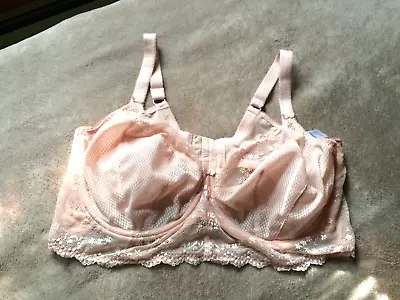 Elomi  40K Ballet Pink Charley Longline Underwire Bralette Style 4381 Pre-owned • $42.95