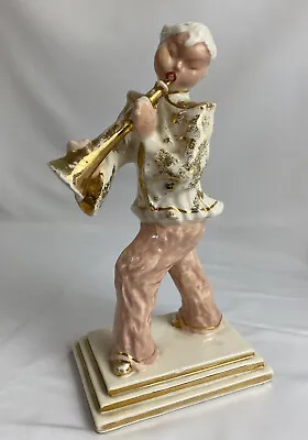 HEDI SCHOOP - Vintage Horn Player Figurine 1940s • $49.90