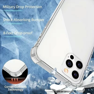 $4.49 • Buy For IPhone 14 12 11 13 Pro Max SE XR XS MAX 7 8 Plus Clear Case Shockproof Cover