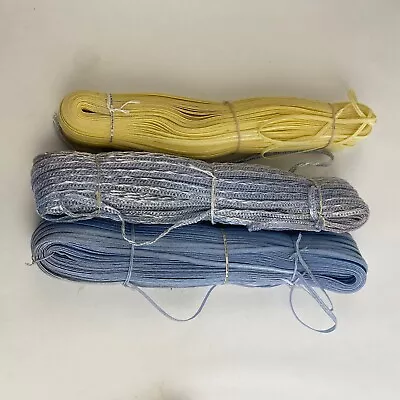 Vintage Craft Supplies Lot Of 3 Swiss Straw Braid Ribbon Trim Cord For Hat Purse • $53.82