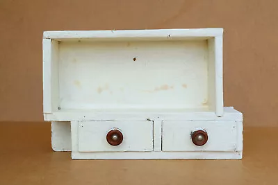 Old Vintage Wooden Medicine Cupboard Chest Cabinet First Aid Box 1950's Rustic • $59.90