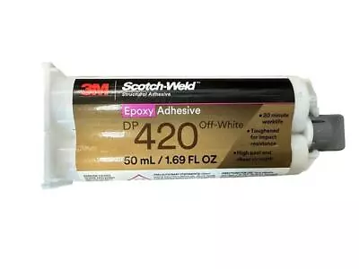 NEW 3M Scotch-Weld Epoxy Adhesive DP 420 Off-White 50ml 1.69 Oz • $24.99