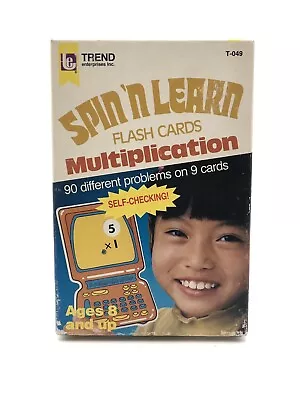 Vintage Spin 'N Learn Multiplication Flash Cards • $15