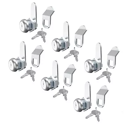 $40.12 • Buy 6 Pcs Tool Box Lock Mailbox Lock 5/8  Cam Lock Keyed Alike Replacement File Cabi
