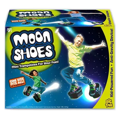 Moon Shoes Strap-On Mini Trampoline For Feet Outdoor Toy One Size Anti Gravity • £36.99