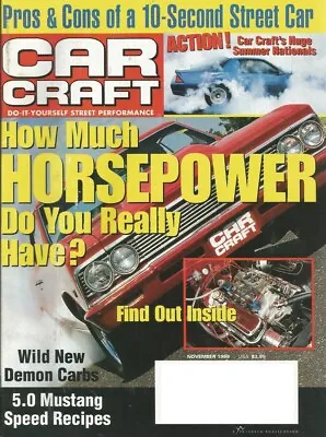 Car Craft 1999 Nov - 5.0 Mustang Cams 10-sec? • $9.95