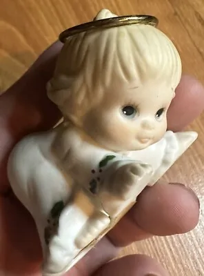 Vintage 1984 More Head Inc Christmas Angel Figurine Adorable NO WINGS • $12