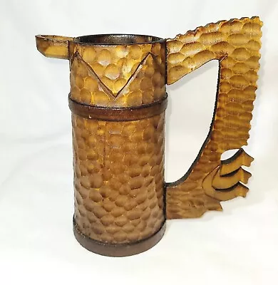 RARE Vintage Hand Carved Viking Style Wooden Beer Tankard/Stein/Mug/From Romania • $40.50