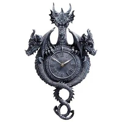 £95.79 • Buy Design Toscano Past, Present, Future Sculptural Dragon Wall Clock