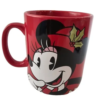 Disney Minnie Mouse Coffee Mug XL Oversized Cup Mug Christmas Red Galerie  • $11.97