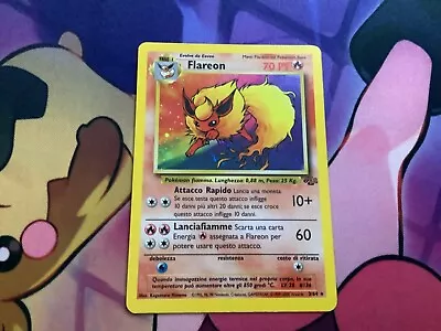 Pokémon TCG Flareon Jungle 3/64 Holo Unlimited Holo Rare (Italian) Excellent. • $35