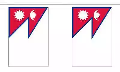 £9.99 • Buy    Nepal Flag Bunting - 3m 6m 9m Metre Length 10 20 30 Flags - Polyester 