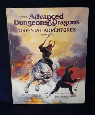 1985 Official Advanced D & D Oriental Adventures Manual • $80