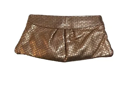 Gold Soft Leather Clutch By Lauren Merkin Gently Used In Beautiful Condition • $19.99