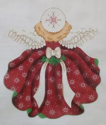 $76.97 • Buy  Melissa Shirley Needlepoint Handpaint BACK Red Angel Tree Topper 1518 Blonde