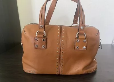 Michael Kors Astor  Leather Satchel Bag With Metal Studs • $40