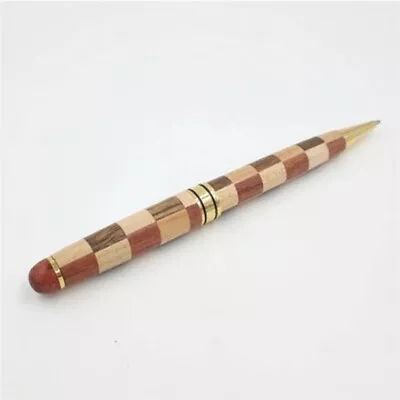 £6.95 • Buy Ballpoint Wooden Chequered Bi-colour Ballpoint Pen .