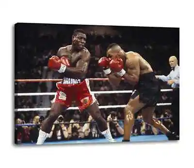 FRANK BRUNO BB2 MIKE TYSON BOXING GYM CANVAS Wall Art Poster Print 30x20 CANVAS • £29.97