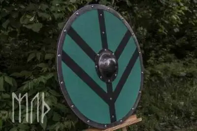 £106.80 • Buy Armor Battle Shield Wooden Steel Shield Viking Round Shield Armor Templar Shield