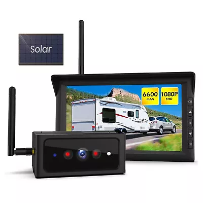 AUTO-VOX Solar 4 Wireless IR Reversing Parking Camera & 7  HD 1080P LCD Monitor • £198.98