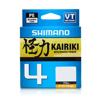 Shimano Kairiki 4 PE Braided Line - 8lb - 150m - Made In Japan • $31.95