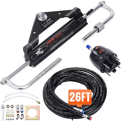 VEVOR Boat Hydraulic Steering System Kit Marine Outboard Steering 150HP Outboard • $345.89