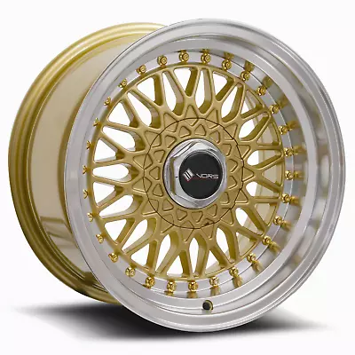 Vors VR3 15x8 4x100/4x114.3 20 Gold Wheel 15  Inch Alloy Rim 73.1 • $129.75