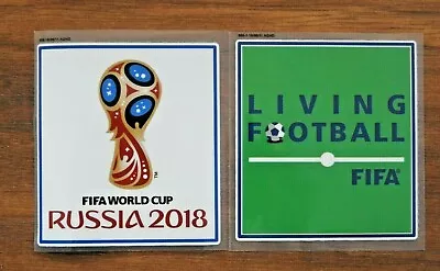 FIFA World Cup Russia 2018 & Living Football Sleeve Patches/Badges Player Issue • $9.99