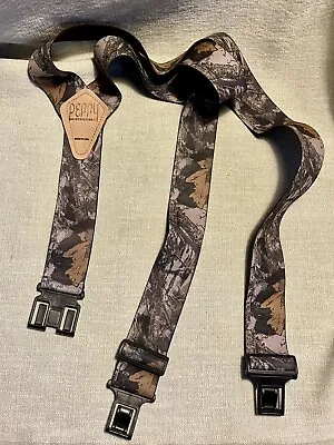 Perry Suspenders 2 Inch Camouflage Camo Real Tree Style Elastic Attach Belt USA • $17.49