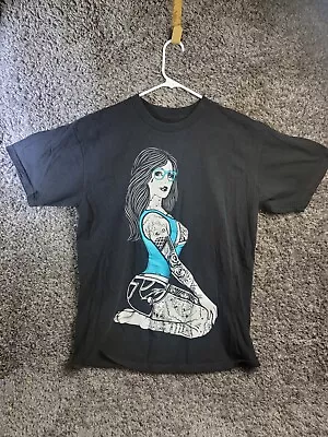 Fatal Clothing Adult Large T-shirt  Tattoo Girl Black Shirt • $16.99