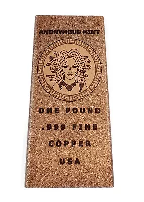 1 Pound Copper Bar - Medusa • $21.95