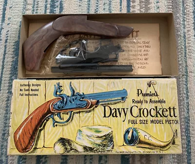 Vintage Premier's Davy Crockett Model Pistol Kit Unassembled In Original Box • $99.99