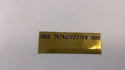 1866 Winchester 1966 Metal Plaque • $3.99