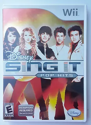 Disney Sing It Pop Hits Nintendo Wii WITH MICROPHONE Karaoke Hits Game • $19.99